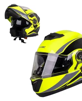 W-TEC Banelmeda čierna-fluo žltá - M (57-58)