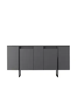 Konzolový stolík Luxe - Anthracite, Black