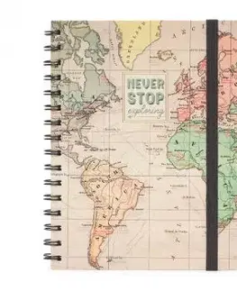 Legami Zápisník veľký špirálový linajkový Travel - Legami
