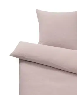 Mušelínová posteľná bielizeň, ružová, štandardná veľkosť
