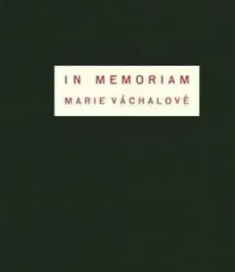 In memoriam Marie Váchalové - Josef Váchal