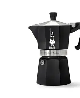 Kávovar na moka kávu Bialetti Moka Express, 190 ml, čierny