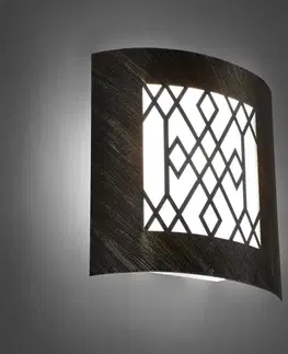 Moderná vonkajšia nástenná lampa hrdzavohnedá IP44 - Emmerald Classic