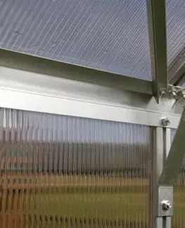 Skleník URANUS 11500 polykarbonát strieborný Dekorhome