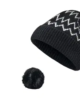 Pletená čiapka s brmbolcom