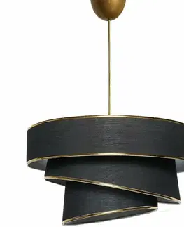 Závesný luster Couper - Black, Gold
