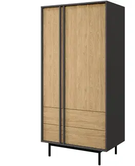 Skriňa Alsy 1 Olejovaný dub/Antracit