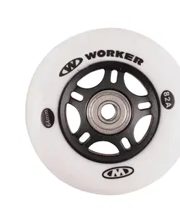 WORKER In-line 64mm a ložiska ABEC-5 chromeSet 4 ks
