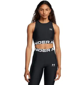 Under Armour Dámsky top HeatGear Rib Tank Black  XLXL