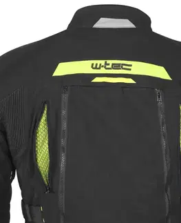 W-TEC Aircross bunda čierna-fluo žltá - 3XL