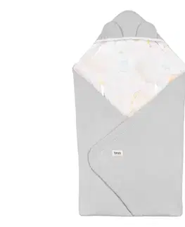 Lionelo - Zavinovačka do autosedačky TRAVEL SWADDLE 90x90 cm Šedý balón 5903771720748