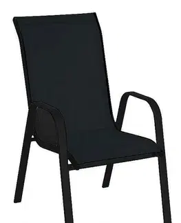 DEOKORK Záhradné kreslo GLORIA (čierna)