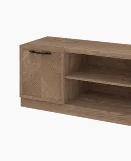 Stolík pod TV ZYCO 25 z masívu, dub rustical