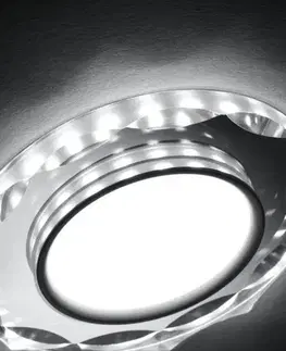 Stropné bodové svietidlo Ssp-25 Ch/Tr+Wh 8W Led 230V prstencové LED biele - POSLEDNÉ KUSY