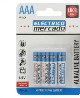 Batérie AAA LR03 alkalická Blis. 4ks EM