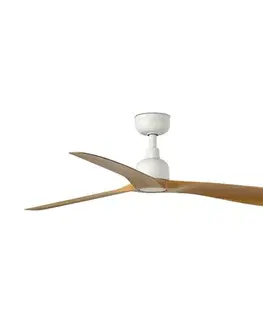 FARO Barcelona FARO 34361WT - Stropný látor OUTWOOD L hnedý/biely priemer 150 cm WT IP44 + diaľkové ovládanie 34361T