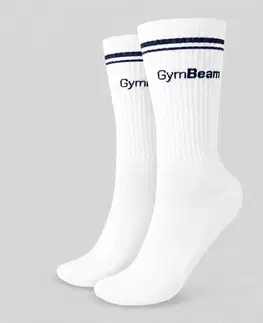 GymBeam Ponožky Crew White  S