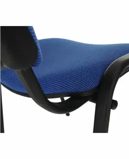 KONDELA Iso New konferenčná stolička modrá