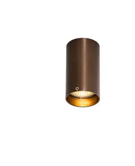 Inteligentný povrchový reflektor tmavý bronz vrátane Wifi GU10 50 mm - Tuba