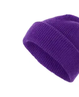 Pletená čiapka, fialová