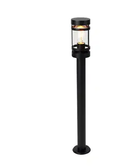 Inteligentná vonkajšia lampa čierna 80 cm IP44 vrátane Wifi ST64 - Gleam