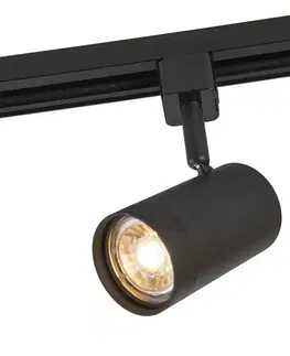 Inteligentný koľajnicový reflektor čierny 1-fázový vrátane Wifi GU10 - Iconic Jeana
