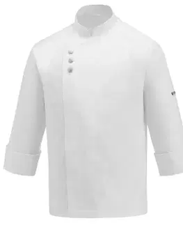 EGOCHEF Kuchársky rondon EGOchef METAL WHITE 100% bavlna - dlhý rukáv  S
