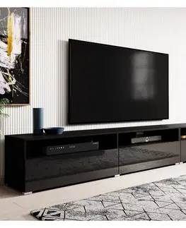 Athena 40 TV stolík čierna/čierny lesk 