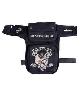 W-TEC Black Heart Devil Skull Black Tex