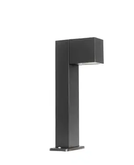 Priemyselná vonkajšia stojaca lampa čierna 35 cm IP44 - Baleno