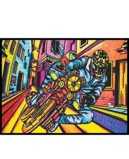 Colorvelvet zamatový obrázok Motocykel veľký