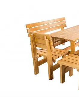 DEOKORK Masívna drevená záhradna stolička TEA 03 hrúbka 38 mm