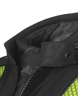 W-TEC Aircross bunda čierna-fluo žltá - 3XL