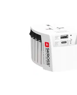 SKROSS PA48USBC - Cestovný adaptér MUV USB AC USB A+C 15W PA48USBC