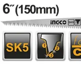 INGCO Pilka na sadrokarton 150 mm INGCO