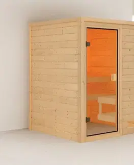 Interiérová finská sauna 145 x 145 cm Dekorhome