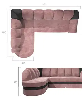 BENTANO rohová sedačka Soft 015/ Soft 018 ľavá