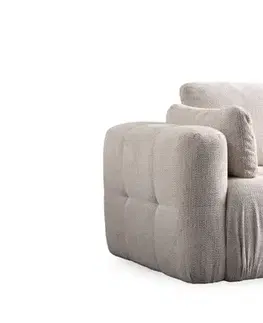 Rohová sedacia súprava / Rohová pohovka Amaris 2 Seater With Pouffe - Beige