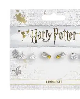 Harry Potter set náušníc Dary smrti/ Zlatá strela /Nástupište 9 a 3/4 - The Carat Shop