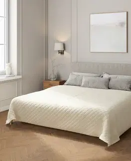 Dekoria Prehoz prešívaný do kosoštvorcov, OffWhite, Velvet, 704-10