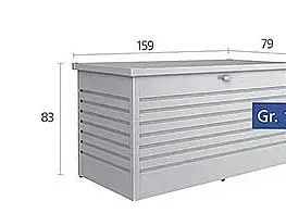 Biohort Úložný box BIOHORT Freizeitbox 160 high 160 x 79 x 83 cm (biela)