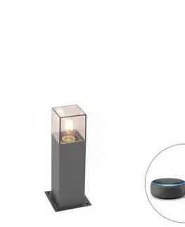 Inteligentná priemyselná vonkajšia stojaca lampa antracit 30 cm vrátane Wifi P45 - Denmark
