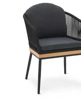 Záhradná stolička s textilným výpletom