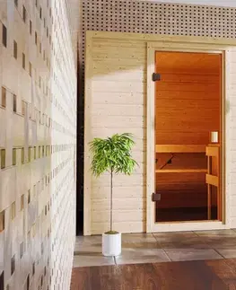 Interiérová fínska sauna 195x169 cm Lanitplast