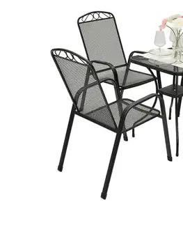 Kovová zostava CALGARY 1+4 (60x60 cm)