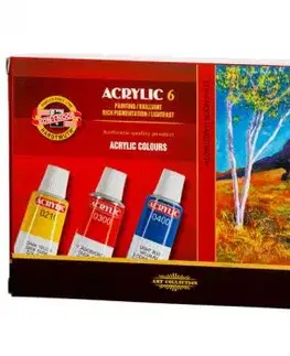 Akryl farba set KOH-I-NOOR 16 ml 6 ks