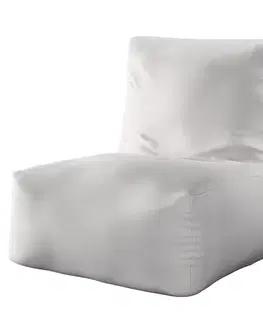 Dekoria Sedací vak v tvare kresla - jednofarebný, sivá, 87 x 31 x 75 cm, Chenille, 702-23