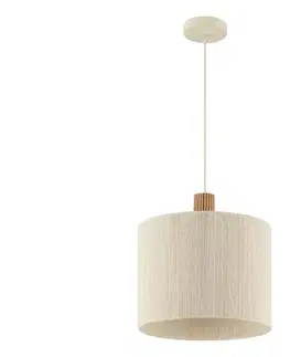 Brilliant - Závesný luster ARLO na lanku 1xE27/20W/230V pr. 35 cm, krémový 51520/28