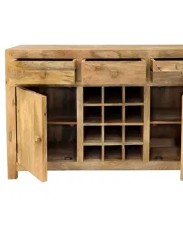 Barová skriňa Hina 140x90x45 z mangového dreva