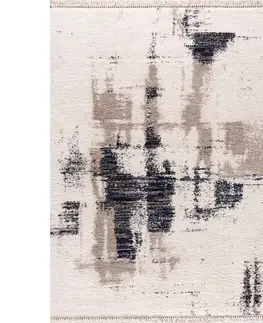 Dekoria Koberec Boho krémová/modrá 200x290cm, 200 x 290cm 